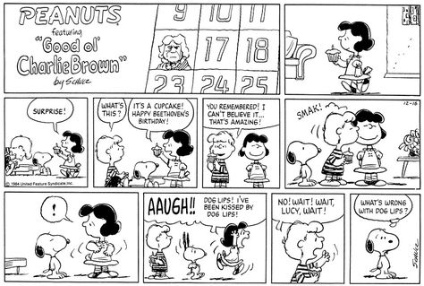 For December 16, 1984 Schroeder Peanuts, Peanuts Snoopy Comics, Charlie Brown Comics, Snoopy Comics, Lucy Van Pelt, Cartoon Ships, Peanuts Comic Strip, Snoopy Funny, Black And White Comics