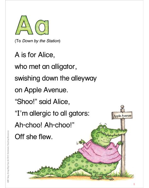 ABC Sing-Along Flip Chart by Teddy Slater Phonics Rhymes, Alliteration Activities, Letter Song, Alphabet Song, Alphabet Letter Crafts, Kindergarten Songs, Phonics Song, English Activities For Kids, Visual Schedules