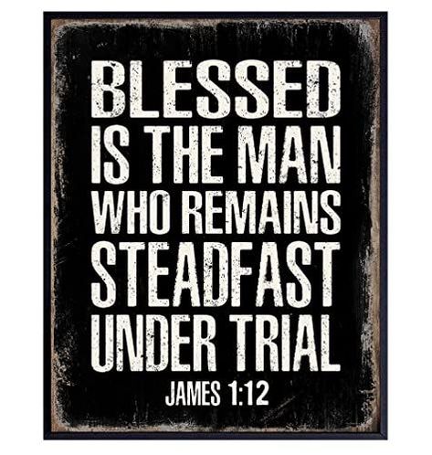 Christian Gifts for Men - Blessed Wall Decor - Masculine Christianity - Religious Gifts for Men - Bible Verse Wall Art - Scripture Wall Art - Inspirational God Wall Decor - Catholic Gifts for Men Dorm Dining Room, Kitchen Classroom, Bathroom Family, Apartment Bar, Halloween Housewarming, Unique Wall Art Decor, Cute Gift Ideas, Religious Wall Decor, Gift Ideas For Women