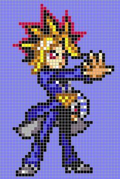 Minecraft Pixel Art Templates, Grille Pixel Art, Yugi Moto, Pixel Tattoo, Pixel Art Minecraft, Modele Pixel Art, Image Moto, Pixel Beads, Perler Art