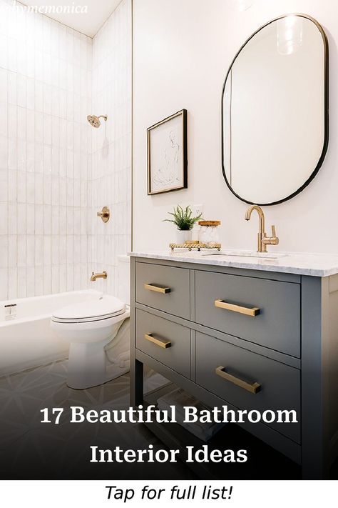 Bathroom Decor Small Timeless Bathroom, Small Restroom Remodel Ideas, Vanity Ideas For Small Bathrooms, Studio Bathroom Ideas, Tiny Modern Bathroom, Simple Modern Bathroom, Small Full Bathroom Ideas, Bathroom Modern Design, Clever Decor