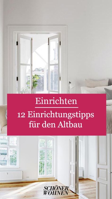 Hohe Decken, große Fenster, Stuck und Holzboden - der Altbau stellt den Wohntraum vieler Interior-Liebhaber dar. Wie man die Luft nach oben richtig nutzt und welche Dinge es beim Einrichten eines Altbaus unbedingt zu beachten gilt.  #altbau #einrichten #wohnen #schönerwohnen #tipps #tricks #hohewände #stuck #holzboden 2020 Vision, Life Hacks, Room Design, Home Decor Decals, Interior Design, Lifestyle, Quick Saves, Home Decor, Design