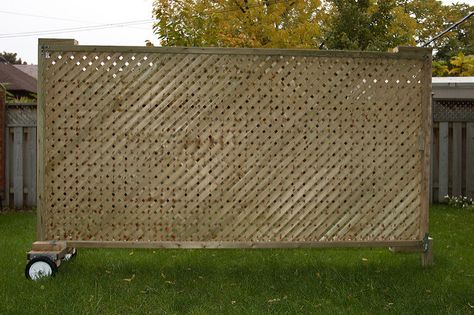 Privacy Screen | Weekend carpentry project: - a movable priv… | Flickr Lattice Privacy Screen, Garden Pergolas, Outdoor Deck Decorating, Patio Privacy Screen, Decorative Garden Fencing, Garden Pergola, Screen Outdoor, Privacy Fence Designs, Privacy Landscaping