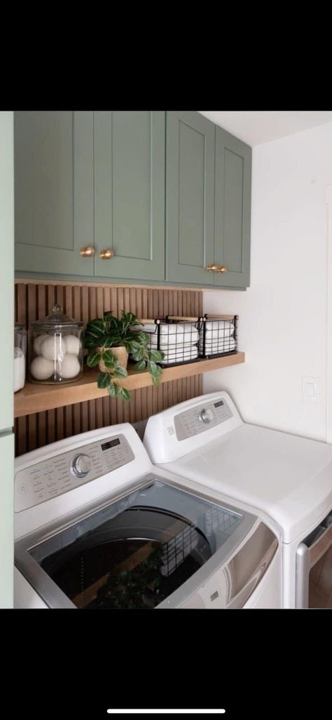 Small Laundry Room Makeover Top Loader, Laundry Room Countertop, Laundy Room, Small Laundry Room Makeover, Dream Laundry Room, Basement Laundry, Laundry Room Sink, Laundry Room Renovation, Modern Laundry Rooms