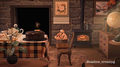 Animal Crossing Fireplace, Acnh Winter, Acnh Ideas, Thrift Shop, New Leaf, Wood Stove, Pillow Design, Animal Crossing, Stove