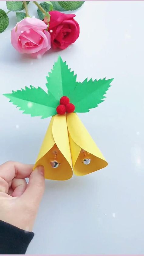 diy crafts for fun - paper craft diy in 2022 | Paper crafts, Christmas card crafts, Xmas crafts Preschool Christmas Crafts, Christmas Arts And Crafts, Handmade Paper Crafts, Christmas Paper Crafts, Paper Flowers Craft, Diy Paper Crafts Decoration, Christmas Card Crafts, Kraf Diy, Diy Crafts Paper Flowers