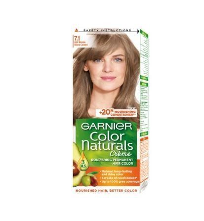 Garnier Color Naturals Hair Cream Ash Blonde No 7.1 315,000 L.L. Natural Hair Cream, Hair Cream, Ash Blonde, Ash, Natural Hair Styles, Hair Color, Blonde, Cream, Hair