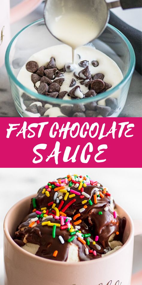 With two ingredients and thirty seconds, you can make this decadent Easy Chocolate Sauce, perfect for serving over ice cream, brownies, and whatever else your heart desires. Easy Chocolate Sauce, Baking Mischief, Small Batch Cookies, Homemade Hot Fudge, Peanut Butter Oreo, Pudding Pop, Homemade Pudding, Hot Fudge Sauce, Oreo Ice Cream