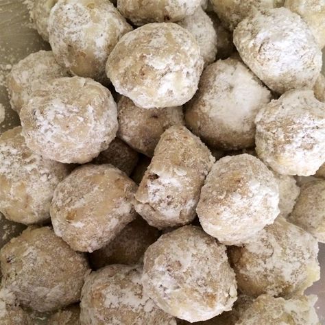 Our Best Bridal Shower Cookies | Allrecipes Danish Wedding Cookies, Butterball Recipe, Cookie Table Wedding, Pecan Snowballs, Pecan Snowball Cookies, Italian Wedding Cookies, Wedding Shower Cookies, Snowball Cookie Recipe, Russian Tea Cake