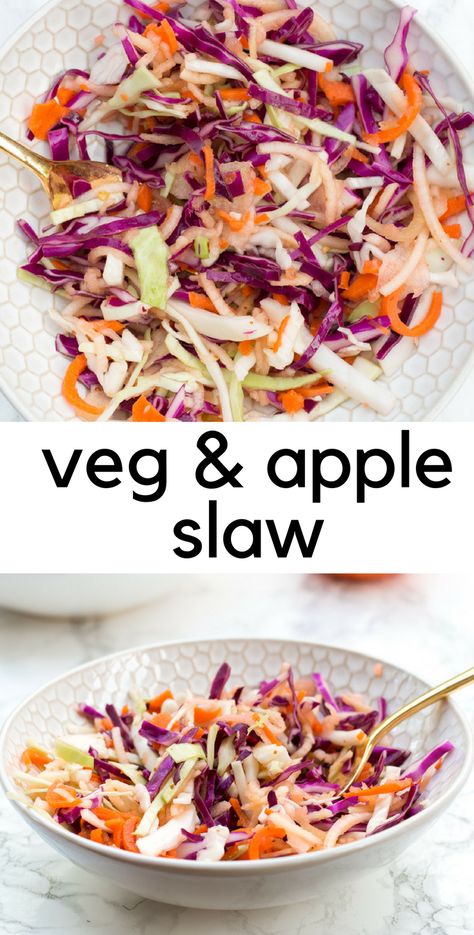 Vegan Coleslaw, Apple Slaw, Eating Light, Healthy Recipes On A Budget, Slaw Recipes, Beet Salad, Quick Dinner Recipes, Healthy Salad Recipes, Light Recipes