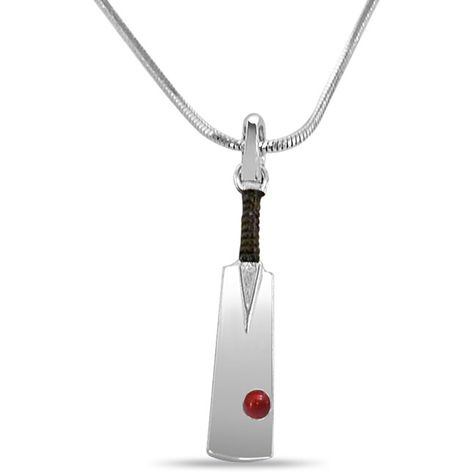 Silver Cricket Ball and Bat Pendant with Chain SDS-137    Flaunt this Cricket Bat Pendant and show off your allegiance to the game. Featured here is a trendy Pendant made in Silver with Red enamel Ball and black rhodium plated handle to accentuate the beauty. This trendy piece comes with a Silver chain. A must fashion accessory for the season!  Pendant Height: 3.50 cms  Chain length: 16  Silver Purity: 92.5%  Product Code: SDS137 Cricket Ball, Kids Jewellery, Bat Pendant, Cricket Balls, Beautiful Flowers Photos, Cricket Bat, Pendant With Chain, Black Rhodium, Pendant Design