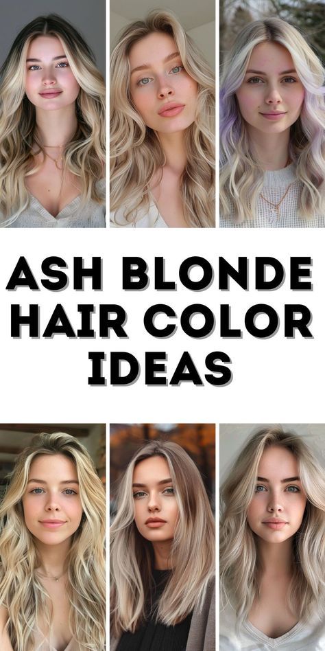 Ash Blonde Hair Color Ideas are a stylish choice for 2024, offering a fresh, modern look. Suitable for short hair and medium lengths, this shade complements both light and dark skin tones. Black women can especially benefit from these ideas for summer and winter. Enhance your ash blonde hair with highlights in silver gray or rose gold for a unique, fashionable appearance. Light Ash Blonde Hair Color, Ash Blonde Hair With Highlights, Ash Blonde Hair Color Ideas, Gold Blonde Hair, Ash Blonde Hair Color, Light Ash Blonde Hair, Winter Blonde Hair, Fall Blonde Hair Color, Grey Blonde Hair