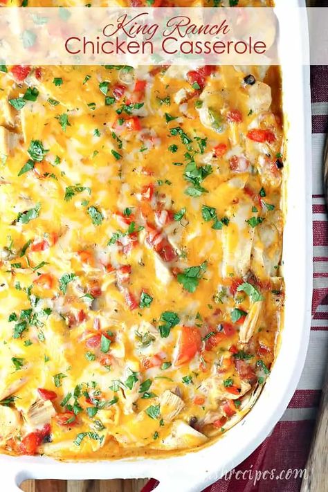 Southwest Casserole, King Ranch Casserole, King Ranch Chicken Casserole, Chicken Peppers, King Ranch Chicken, Chicken Lombardy, Casserole Chicken, Ranch Chicken Casserole, Marsala Wine