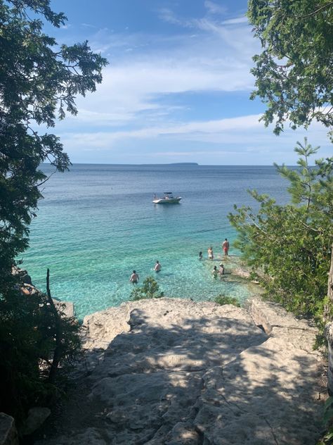 bruce peninsula national park Tobermory Ontario, Bruce Peninsula National Park, Bruce Peninsula, Canada Travel, Beach Waves, Summer Vacation, Ontario, National Park, National Parks