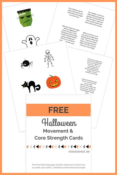 Building a Strong Core: The Halloween Edition Creative Movement, Pediatric Physical Therapy, Core Strengthening Exercises, Life Skills Activities, Pediatric Therapy, Gross Motor Activities, Movement Activities, Strengthen Core, Strong Core