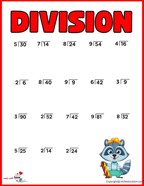 2nd Grade Division Worksheets | FREE Download Division Worksheets For Grade 2, Homeschool Design, Division Worksheets Grade 4, Deer Coloring Pages, Math Pages, Division Worksheets, Math Division, Multiplication Table, 2nd Grade Worksheets