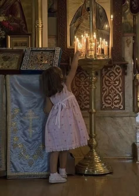 Childhood Aesthetic, Church Aesthetic, Traditional Values, Eastern Orthodox Church, Prayer Corner, Christian Kids, Eastern Orthodox, Orthodox Christianity, Catholic Art