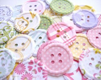 Aesthetic Buttons, Button Aesthetic, Twee Aesthetic, Pretty Buttons, Pastel Cupcakes, Cute Buttons, Zooey Deschanel, Vintage Marketplace, Scrapbooking Embellishments