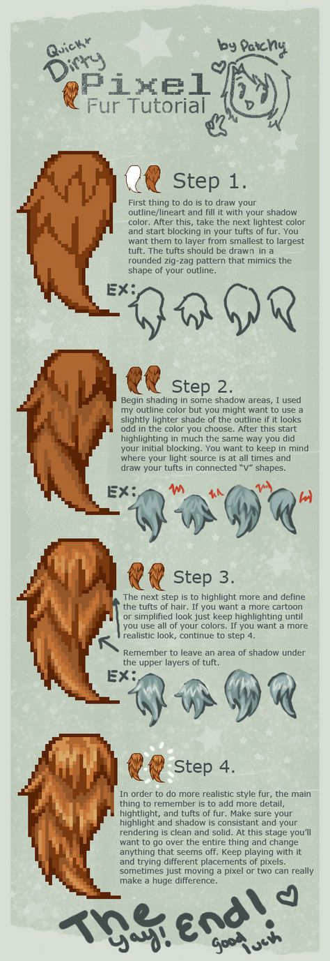 Fur Tutorial, How To Pixel Art, Piskel Art, Pixel Characters, Pixel Animation, Pixel Art Tutorial, Arte 8 Bits, 8bit Art, Cool Pixel Art