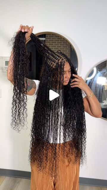 HOUSTON BRAIDER on Instagram: "Boho Knotless braids for the win 🏆💕. Book this style under Small Medium bohemian Knotless braids and add on extra curls ❤️. •August books open ! Click the link in my bio for booking and pricing . _ _ _ #bohemianbraids #bohobraids #knotlessbraids #houstonknotlessbraids #braidstyles #protectivestyles #goddessbraids #braids #curlybraids #smallknotlessbraids" Extra Small Boho Knotless Braids, Long Boho Knotless Braids, Medium Bohemian Knotless, Small Boho Braids, Extra Small Knotless Braids, Medium Bohemian Knotless Braids, Short Bohemian Knotless Braids, Small Boho Knotless Braids, Medium Boho Knotless Braids