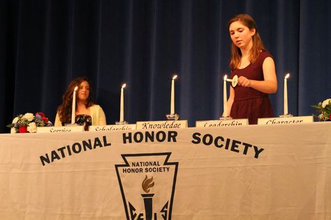 Liberty High School NHS Induction 2014 Nhs Induction Ceremony, National Junior Honor Society, Beta Club, National Honor Society, Liberty High School, Induction Ceremony, Honor Society, Club Ideas, Senior Year