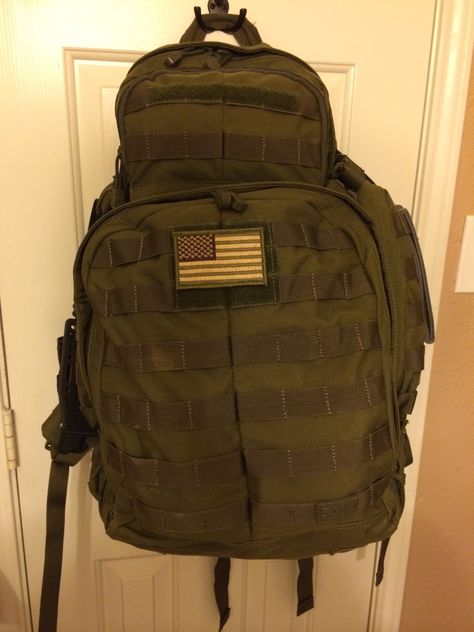 My 5.11 Tactical RUSH 72 Operational Ruck Sack in OD Green. Ruck Sack, Rush, Backpacks, Green