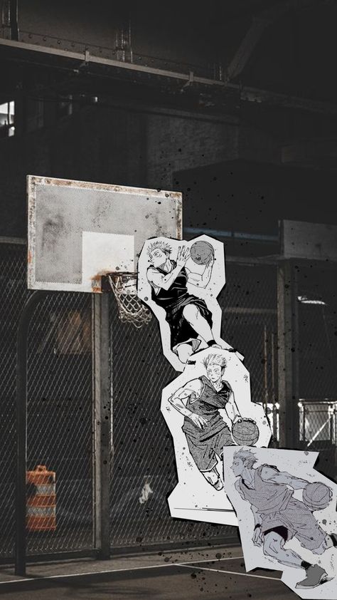 Jujutsu Kaisen Basketball, Aesthetic Jjk Wallpaper Iphone, Yuji Basketball, Aesthetic Manga Wallpaper Iphone, Basketball Anime Wallpaper, Dark Basketball Wallpaper, Jjk Wallpaper Aesthetic Dark, Clean Anime Wallpaper, Wallpaper Aesthetic Basketball