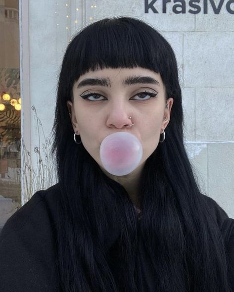 Black Hair, A Woman, Bubbles, Hair, Black