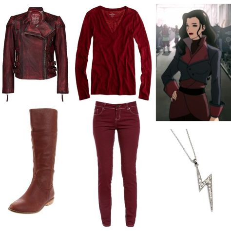 "Asami Sato" by soundofinevitability on Polyvore Asmita Outfits, Asami Sato Outfit, Viewfinder Asami X Akihito, Korra And Asami Cosplay, Asami Audition, Asami Sato, Geek Chic Fashion, Geeky Fashion, Nerdy Outfits