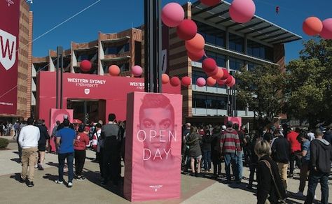 Western Sydney University rebrand open day 540w The Open University, University Open Day, Rmit University Melbourne, Monash University Australia, Western Sydney University, University Marketing, Visualization Board, Marketing Case Study, Western University