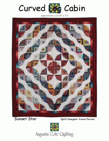 Augusta's CURVED LOG CABIN Log Cabin Pattern, Log Cabin Quilt Pattern, Log Cabin Quilt Blocks, Sewing Machine Quilting, Cabin Quilt, Batik Quilts, Quilting Room, Scrap Quilt Patterns, Log Cabin Quilts