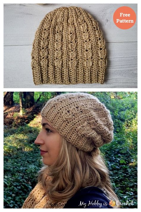 Wheat Hat Free Crochet Pattern Snowy Wheat Crochet, Snowy Wheat Crochet Hat, Crochet Women Hats Free Pattern, Free Crochet Winter Hat Patterns, Solid Color Crochet, Crochet Hats Free Pattern Ladies, Crochet Baby Hats Free Pattern, Crochet Baby Cap, Crochet Caps