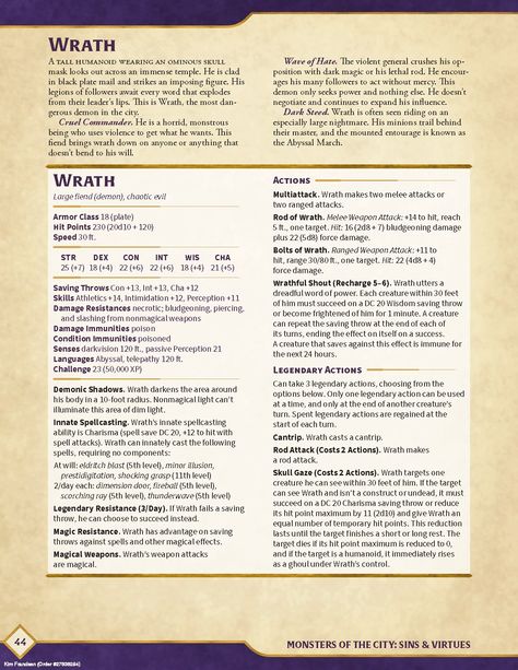 Dnd Seven Deadly Sins, Dnd Bosses, Dnd Generator, Dnd Pirate, Dnd Creatures, Dnd Monster, Four Horseman, Dragons 5e, Dnd Homebrew