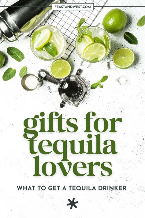 If you’ve got a tequila lover in your life, you know their bar cart is probably their pride and joy. Finding a gift that matches their passion can be so much fun, especially with so many creative and unique options out there. https://feastandwest.com/tequila-gifts/ Tequila Gift Idea, Tequila Gifts Basket, Mixology Gifts, Cocktail Cherries, Margarita Gifts, Tequila Humor, Tequila Gift, Amazing Cocktails, Simple Syrups