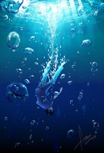 Underwater Scene, Underwater Art, 판타지 아트, Scenery Wallpaper, Anime Background, Anime Scenery, Aesthetic Art, Anime Drawings, Anime Wallpaper