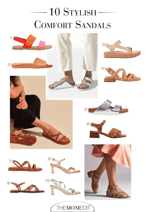 summer sandals, comfort sandals, tan sandals, metallic sandals, cute sandals, summer shoes Tan Sandals Outfit, Fancy Sandals, Sandals Cute, Perfect Tan, Comfort Shoe, Comfy Sandals, Sandals Outfit, Tan Sandals, Metallic Sandals