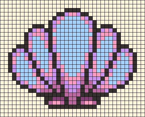 Alpha pattern #38346 | BraceletBook Pixel Art Fruit, Disney Ocean, Easy Perler Bead Patterns, Easy Perler Beads Ideas, Fuse Bead Patterns, Easy Pixel Art, Diy Perler Bead Crafts, Hama Bead, Pixel Crochet