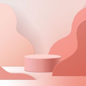 Premium Vector | Minimal scene with podium, cosmetic product presentation background How To Order Design, Geometric Photoshoot, Minimalist Product Design, Geometric Presentation, 3d Forms, Photoshoot Background, Photography Backdrops Diy, Pink Studio, 3d Scene