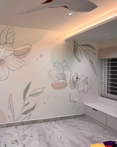 Pastel Murals, Ideas For Boutique, Pastel Mural, Instagram Mural, Small Room Makeover, Creative Wall Painting, Diy Wall Painting, Murals For Kids, Baby Room Inspiration