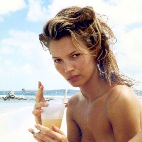 Kate Moss, A Woman, The Beach, On Instagram, Instagram