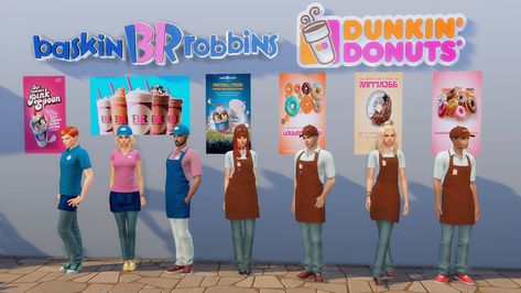 Donut Signs, Sims 2 Games, Glasses Outfit, Character Wardrobe, Barbie Books, Sims 4 Studio, The Sims 4 Pc, Play Sims, Baskin Robbins