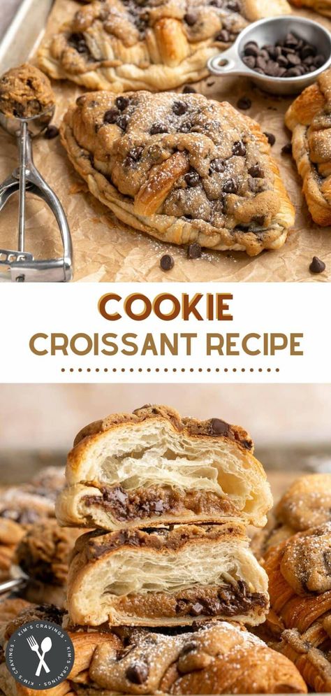 Croissant Stuffed, Cookie Croissant, Paris In May, Croissant Recipe, Rich Desserts, The Bakery, Tiktok Viral, Bakery Recipes, Fun Baking Recipes