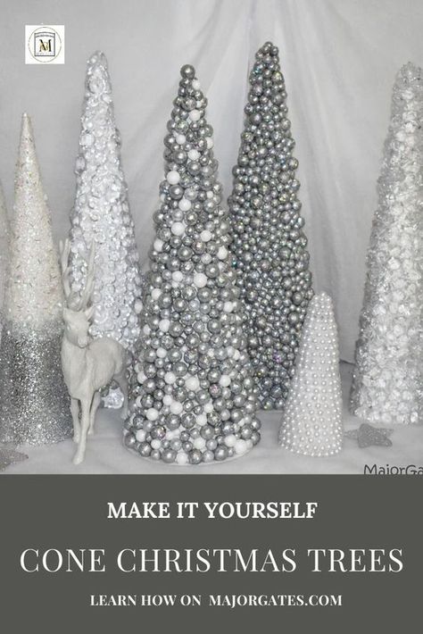 Winter Wonderland Wedding Centerpieces, Diy Winter Wonderland Decorations, Diy Cone, Winter Wonderland Centerpieces, Winter Wonderland Christmas Party, Snowflake Centerpieces, Winter Wonderland Party Theme, White Christmas Party, Wonderland Party Decorations