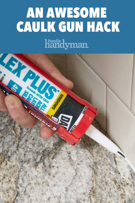 An Awesome Caulk Gun Hack Clean Caulk Lines, How To Caulk Like A Pro, Caulking Bathtub, Caulking Tips, Craftsman Trim, Property Maintenance, Home Improvement Loans, Astuces Diy, Decorating Diy