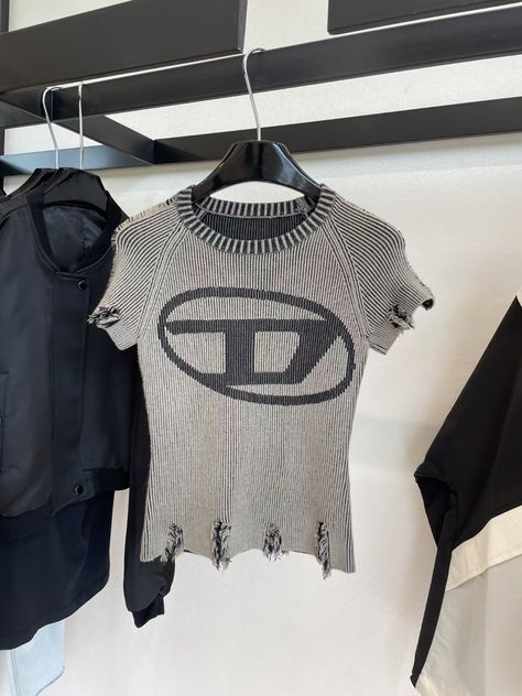 Diesel Shirt, Diesel Top, Black Runway, Diesel Clothing, Aesthetic Lifestyle, Accessories Bag, Life Funny, Tiktok Style, Simple Trendy Outfits