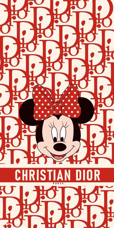 Brand Wallpapers Iphone, Disney Iphone Wallpaper, Wallpaper Mickey Mouse, Minney Mouse, Dior Wallpaper, Mickey Mouse Wallpaper Iphone, Minnie Mouse Images, Mouse Wallpaper, Minnie Mouse Pictures