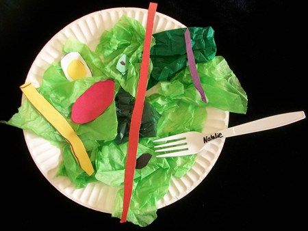 "Greenworks Salad" Salad Craft Preschool, Salad Art Drawing, Salad Drawing Illustration, Green Paper Plate Craft, Lettuce Plates, Preschool Craft Activities, Preschool Art Activities, Paper Plate Crafts, Green Salad