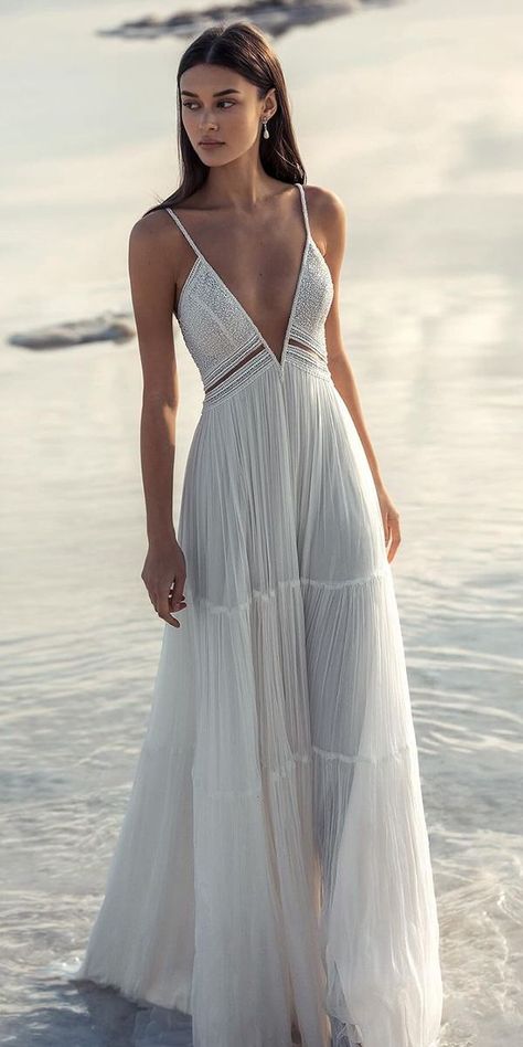 Beach Wedding Dress For Bride, Beach Vibe Wedding Dress, Wedding Dress Island, Beach Short Wedding Dress, Simple Flowy Wedding Dress Beach, Vowel Renewal Dress Beach, Small Beach Wedding Dress, Beach Wedding Dress Bride, Island Wedding Dress Beach