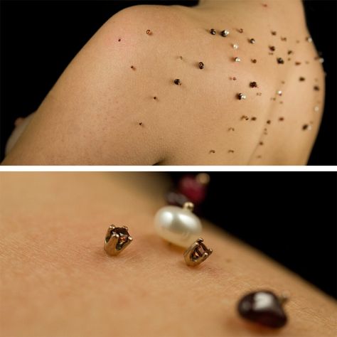 Blooms, Efflorescence, and Other Dermatological Embellishments — Lauren Kalman Pinterest Jewelry, Cystic Acne, Body Piercings, Unusual Jewelry, Contemporary Crafts, Body Modifications, Drawing Clothes, Body Mods, Contemporary Jewellery