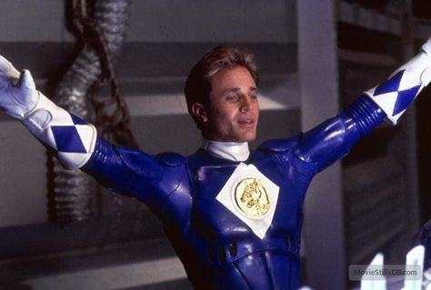 David Yost, aka Billy the Blue Ranger. I loved him, in all his nerdy, closeted glory. <3 First big crush! Power Rangers 1995, David Yost, Amy Jo Johnson, Blue Ranger, Power Rangers Movie, 1995 Movies, All Power Rangers, Power Rangers Art, Go Go Power Rangers